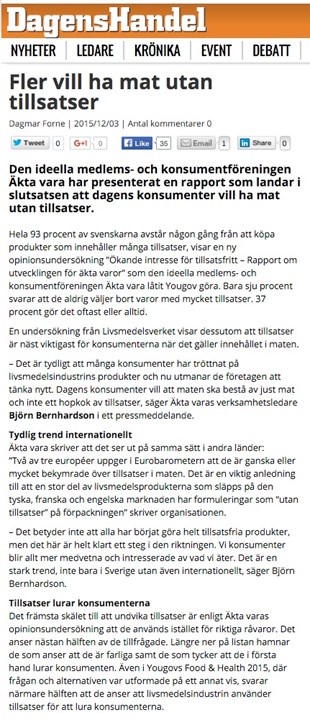 2015-12-03 Dagens_Handel, Fler_vill_ha_mat_utan_tillsatser