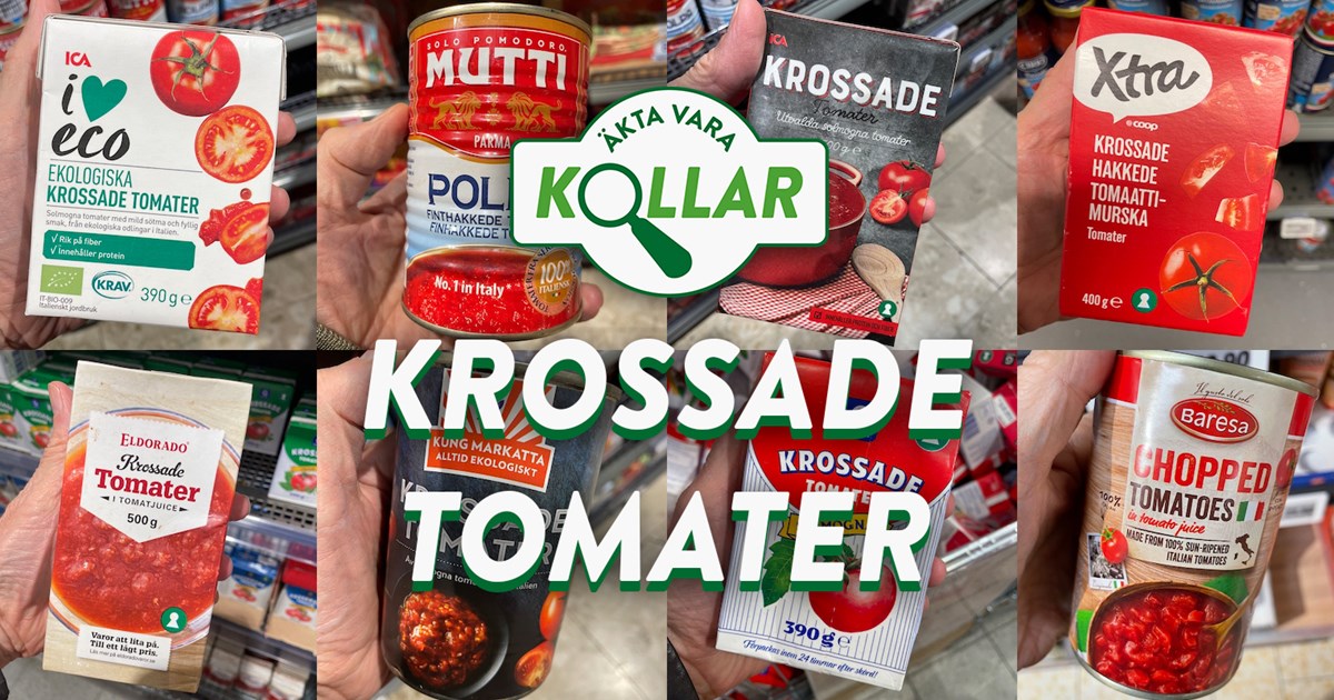 ÄKTA VARA KOLLAR: Krossade tomater utan citronsyra - Äkta vara Sverige